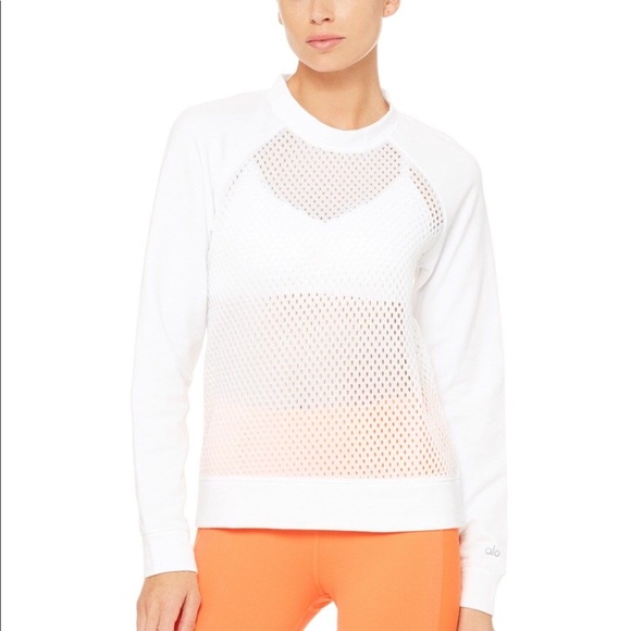 ALO Yoga Tops - NWT ALO Yoga Elemental Long Sleeve perforated top